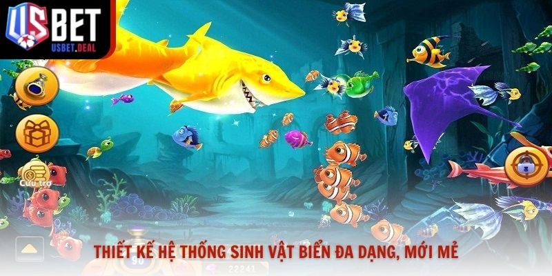 Thiết kế hệ thống sinh vật biển đa dạng, mới mẻ